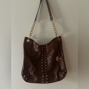 Michael Kors hobo bag, brown leather